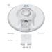 UBIQUITI • NBE-5AC-16 • 5GHz 16dBi 802.11ac outdoor jednotka NanoBeam