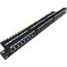 DATAWAY • DW-PP-5E-STP-24-BK • Patch panel 19" 24x RJ45, CAT5E, STP s vyvazovací lištou