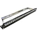 DATAWAY • DW-PP-UNI-0-24-BK • Patch panel V2, 19" 24x keystone, modulární, UNI