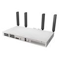 MIKROTIK • CRS418-8P-8G-2S+5axQ2axQ-RM • 4x4 MIMO WiFi6 16-portový Gigabit Cloud Router Switch