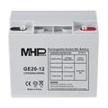MHPower • GE20-12 • Gelový akumulátor 12V/20Ah, Terminál T1 - M5, Deep Cycle
