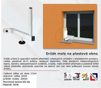 WiFiHW • DR-PL • Anténní držák na plastová okna