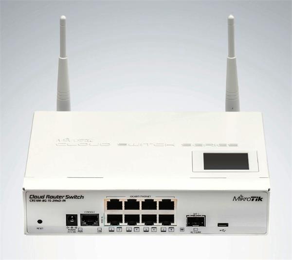 MIKROTIK • CRS109-8G-1S-2HnD-IN • Cloud Router Switch