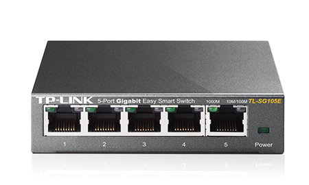 TP-LINK • TL-SG105E • 5-Port Gigabit Easy Smart Switch