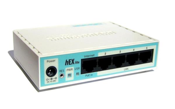 MIKROTIK • RB750r2 • MikroTik Ethernet Router hEX lite