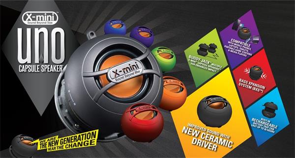 X-MINI • XAM14-OR • Mobilní kapslový mono reproduktor X-mini UNO, oranžový