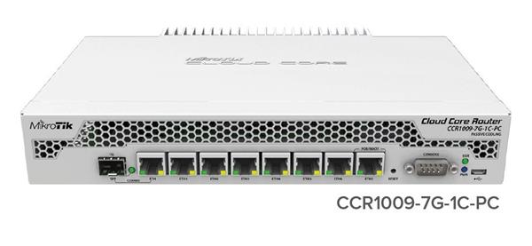 MIKROTIK • CCR1009-7G-1C-PC • CloudCore Router řady 1009