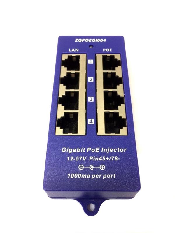 WiFiHW • POE-PAN4-GB • Gigabitový stíněný 4-portový PoE panel