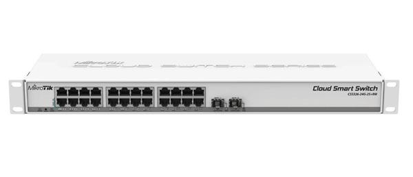 MIKROTIK • CSS326-24G-2S+RM • 24-port Gigabit Cloud Smart Switch