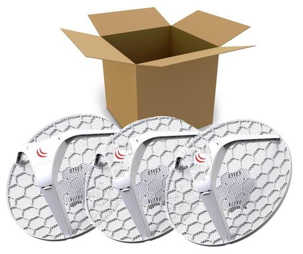 MIKROTIK • RBLHG5kit • Outdoor 802.11an 24,5dBi jednotka LHG 5 (3pack)
