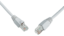SOLARIX • C5E-315GY-1MB • Patch kabel CAT5E SFTP PVC 1m šedý snag-proof