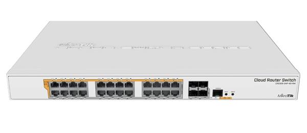 MIKROTIK • CRS328-24P-4S+RM • 24-port Gigabit Cloud Router Switch
