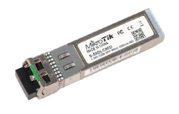 MIKROTIK • S-55DLC80D • SingleMode SFP modul 1.25Gbps 1550nm (80km)