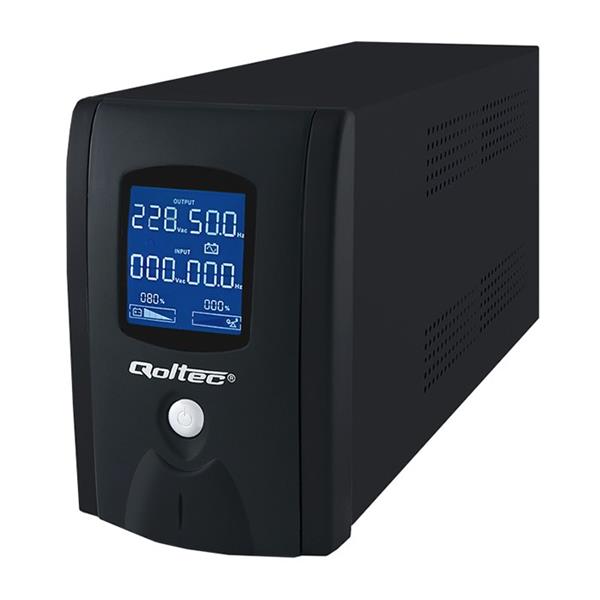 QOLTEC • UPS-QTC-53913 • UPS 230V 1000VA | 600W | LCD