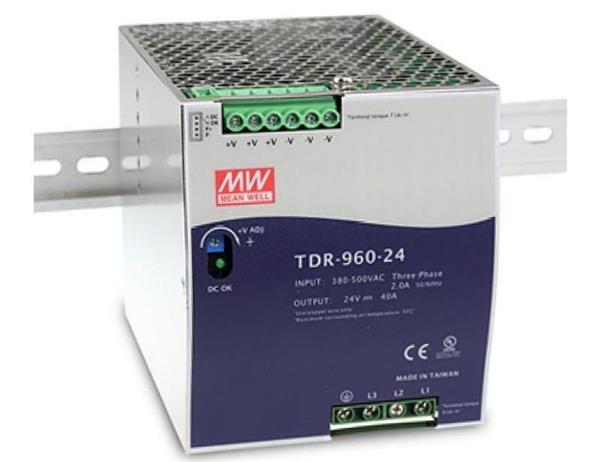MEANWELL • TDR-960-24 • Průmyslový napájecí spínaný zdroj 24V 960W na DIN