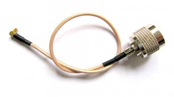 WiFiHW • MMCX/NM-316-30 • Pigtail MMCX/Nmale, 30cm, RG316