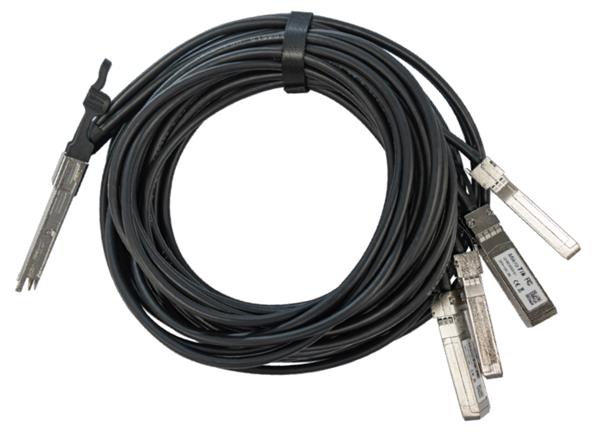 MIKROTIK • Q+BC0003-S+ • 40 Gbps QSFP+ propojovací kabel 4x10G SFP+ (3m)