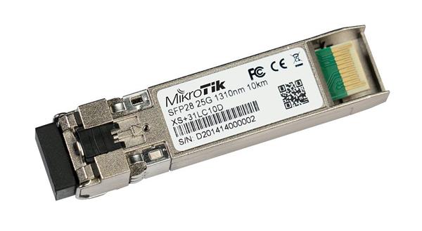 MIKROTIK • XS+31LC10D • Kombinovaný 1.25G SFP, 10G SFP+ a 25G SFP28 modul (10km)