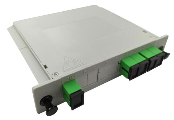 WiFiHW • PLC-IM-1X4-SC-APC • Modulový PLC splitter, G657A, 1:4, SC/APC