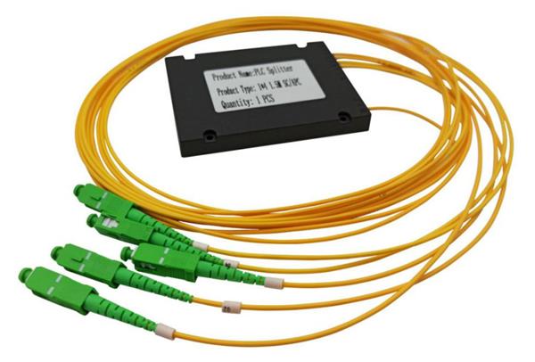 WiFiHW • PLC-CT-1X4-SC-APC • Kazetový optický splitter (ABS box), 1x4 SC/APC 2,0 mm