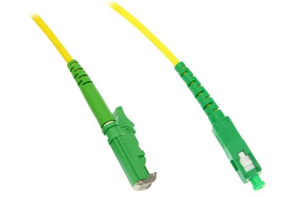 WiFiHW • SM-SC/APC-E2000-1-S • Optický patchcord SC/APC - E2000/APC, SM, G657A, simplex, 1m