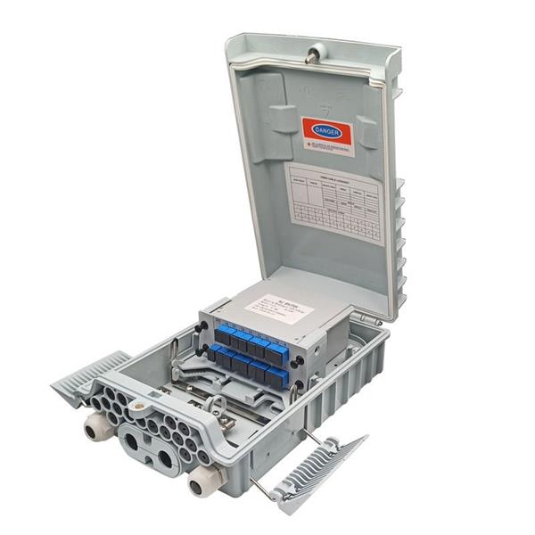 WiFiHW • SJ-FTTH-SK18-B • Distribuční box pro PLC splitter, neosazený