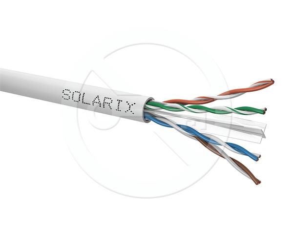 SOLARIX • SXKD-6-UTP-PVC • UTP kabel Cat6, drát, Eca (305m box)