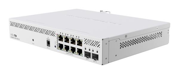 MIKROTIK • CSS610-8P-2S+IN • 10-portový PoE-out switch (8x GB Eth, 2x SFP+)