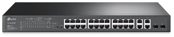 TP-LINK • TL-SL2428P • Smart, 24x Lan/PoE+, 4x GLan, 2x SFP Combo, 192W , Omáda SDN