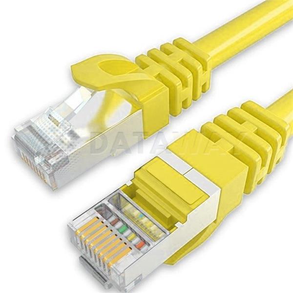 DATAWAY • DW-F6A-020-YL • patch kabel CAT6A, FTP PVC, 2m, žlutý