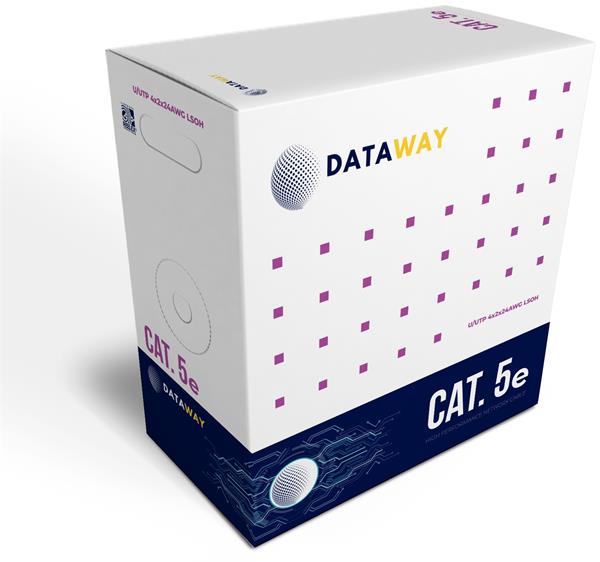 DATAWAY • DW-5-U-LSOH-305 • UTP kabel Cat5e, drát, LSOH, Dca (305m box)