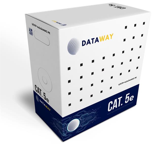 DATAWAY • DW-5-U-PE-305 • UTP venkovní kabel Cat5e, drát, PE, Fca (305m box)