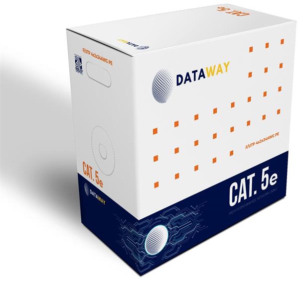 DATAWAY • DW-5-F-PE-305 • FTP venkovní kabel Cat5e, drát, PE, Fca (305m box)