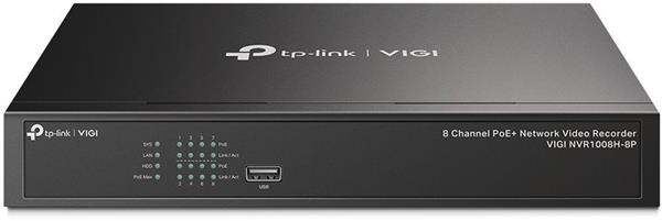 TP-LINK • VIGI NVR1008H-8P • NVR, 8 kanálů, 8x PoE