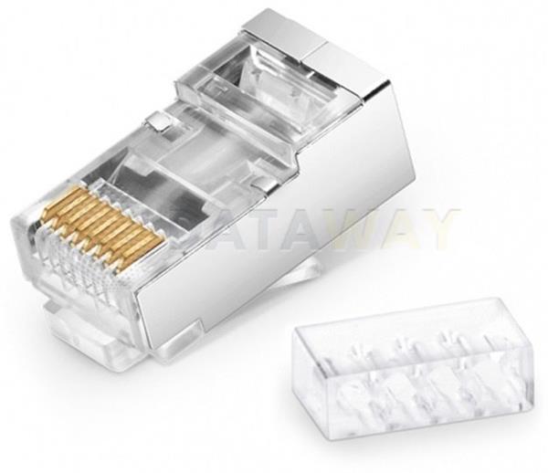 DATAWAY • DW-CO-RJ45-6-FTP-CLAS • Stíněný konektor RJ45 FTP, CAT6,classic, 1.2mm, drát