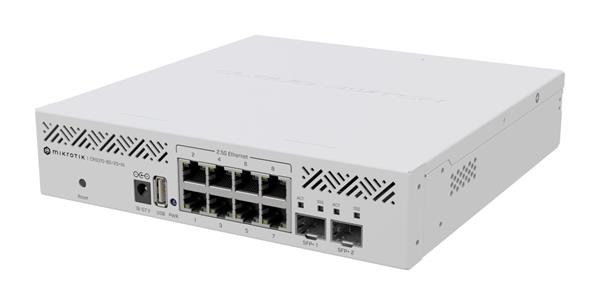 MIKROTIK • CRS310-8G+2S+IN • 10-portový indoor switch (8x GB+ETH, 2x SFP+)