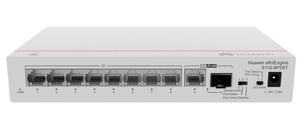 Huawei • S110-8P2ST • PoE Switch eKitEngine S110-8P2ST (8x GB ETH, 1x SFP)