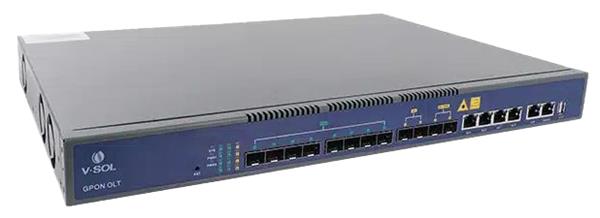 V-SOL • V1600G1-B+SFP • GPON OLT 8*GPON,4GE(RJ45)+2*GE(SFP)+2*10GE(SFP+ )