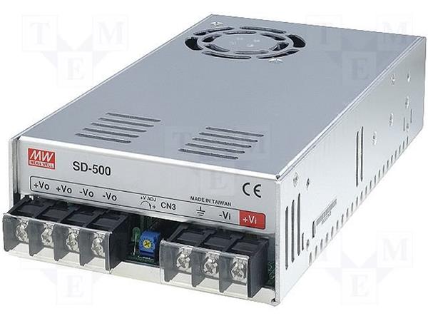 MEANWELL • SD-500L-12 • DC/DC měnič napětí uzavřený 480W z 19-72V na 12V