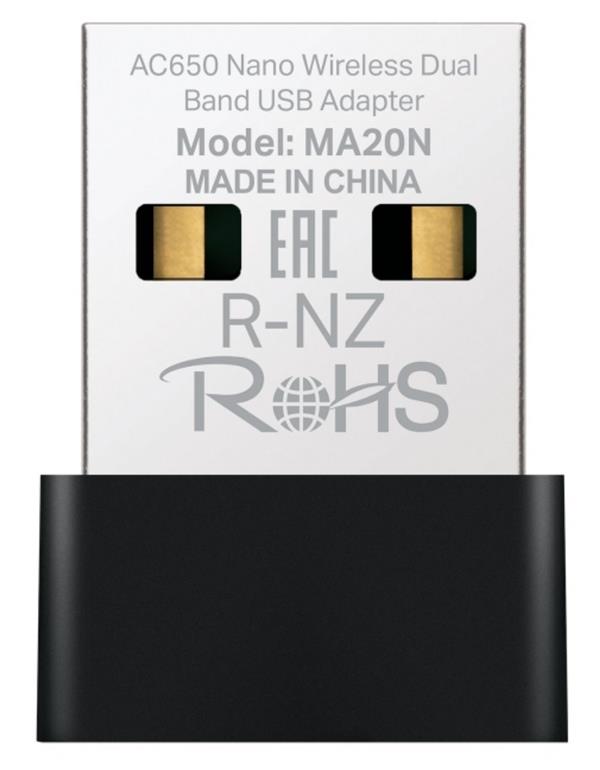 MERCUSYS • MA20N • Nano Dual-Band bezdrátový USB adaptér