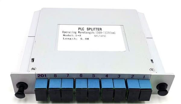 WiFiHW • PLC-IM-1X8-SC-UPC • Modulový PLC splitter, G657A, 1:8, SC/UPC