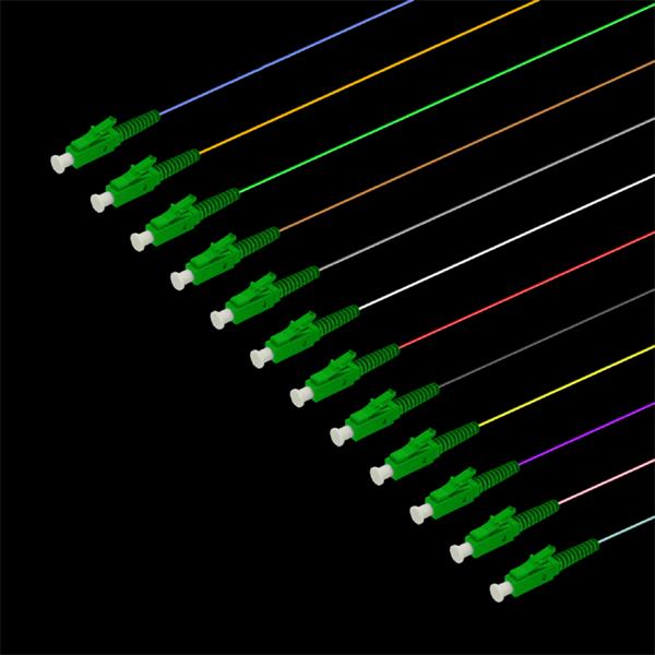WiFiHW • FOP-SM-LC/APC-12 • Optický pigtal LC/APC, 9/125,SM, G657.B3, 1m, 12 barev