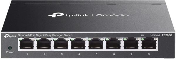 TP-LINK • ES208G • Omada Gigabitový Managed Switch - 8 port