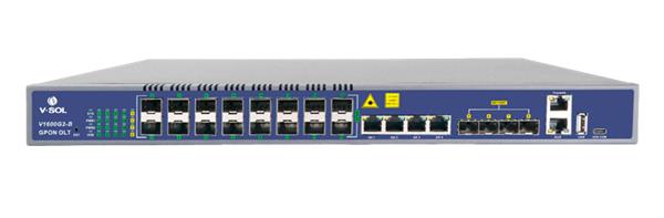 V-SOL • V1600G2-B • GPON OLT 16*GPON,4GE(RJ45)+2*GE(SFP)+2*10GE(SFP+ ), 2x AC zdroj