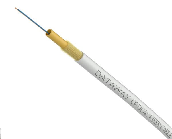 DATAWAY • DW-I-D-B-A2-LSOH-1000 • DROP (1000m), Optický kabel, 2-vlákno, G.657A2, LSOH, ECA, 3mm, bílý